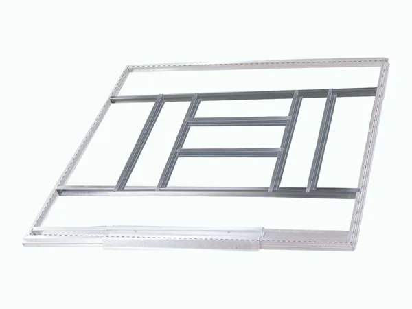 Gardiun KIS14007: estructura metálica de suelo para casetas de 7,74 m² (311 × 231 cm)