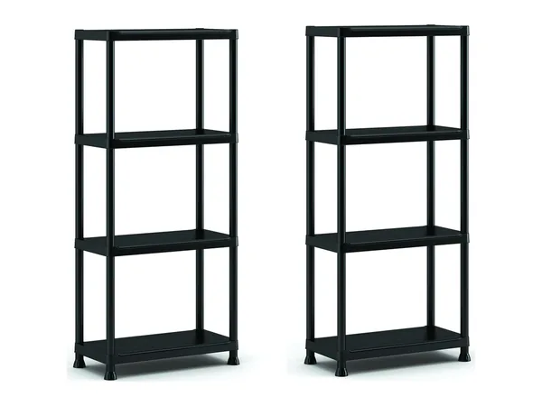 Keter: juego de 2 estanterías 60/4 de resina (60 × 30 × 135 cm)