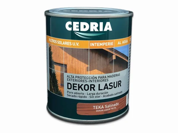 Cedria Dekor Lasur: lasur protector al agua para madera exterior (750 ml)