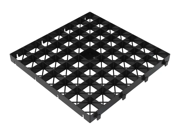 IBRAN : base pour abri de jardin, serre ou cabane (dalles en plastique recyclé)