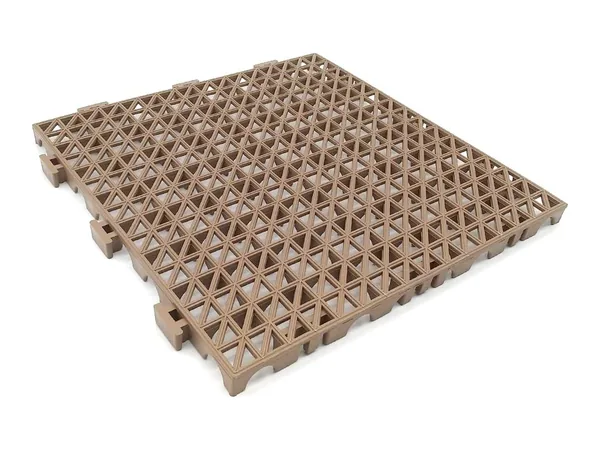 Dalles PVC renforcées pour le sol de l'abri (9 pièces ≈ 1 m²)