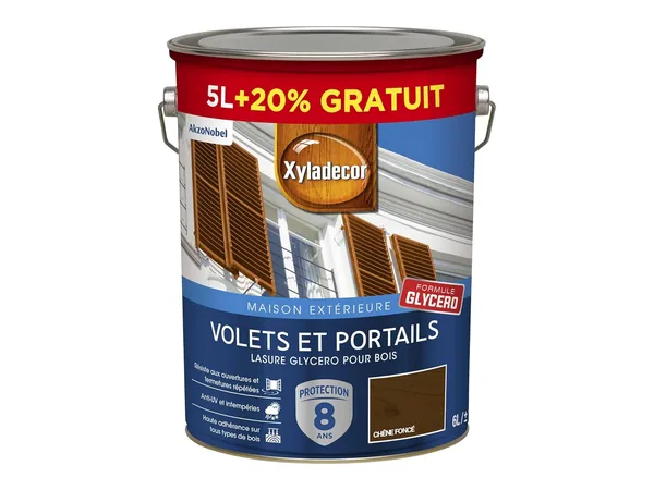 Xyladecor : lasure protectrice glycéro pour bois extérieur