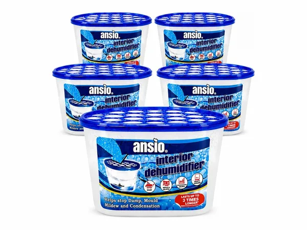 ANSIO : déshumidificateur jetable de 500 ml (lot de 5)