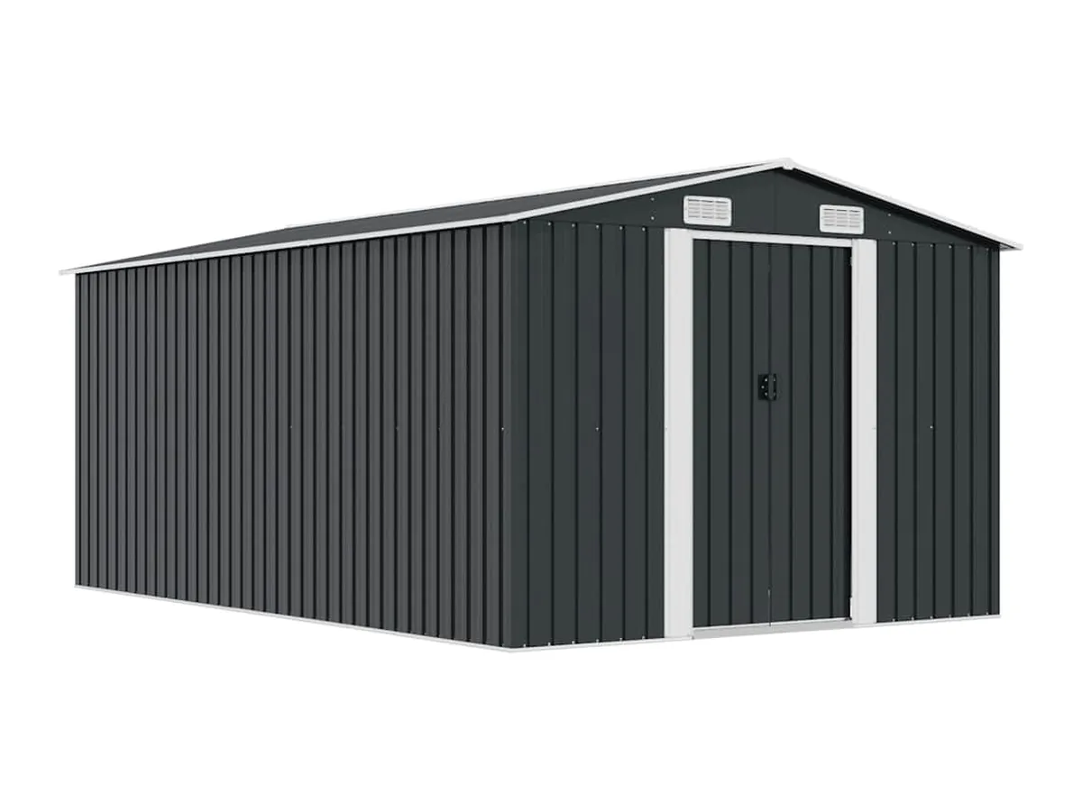 vidaXL Caseta metal 257×392×181 cm