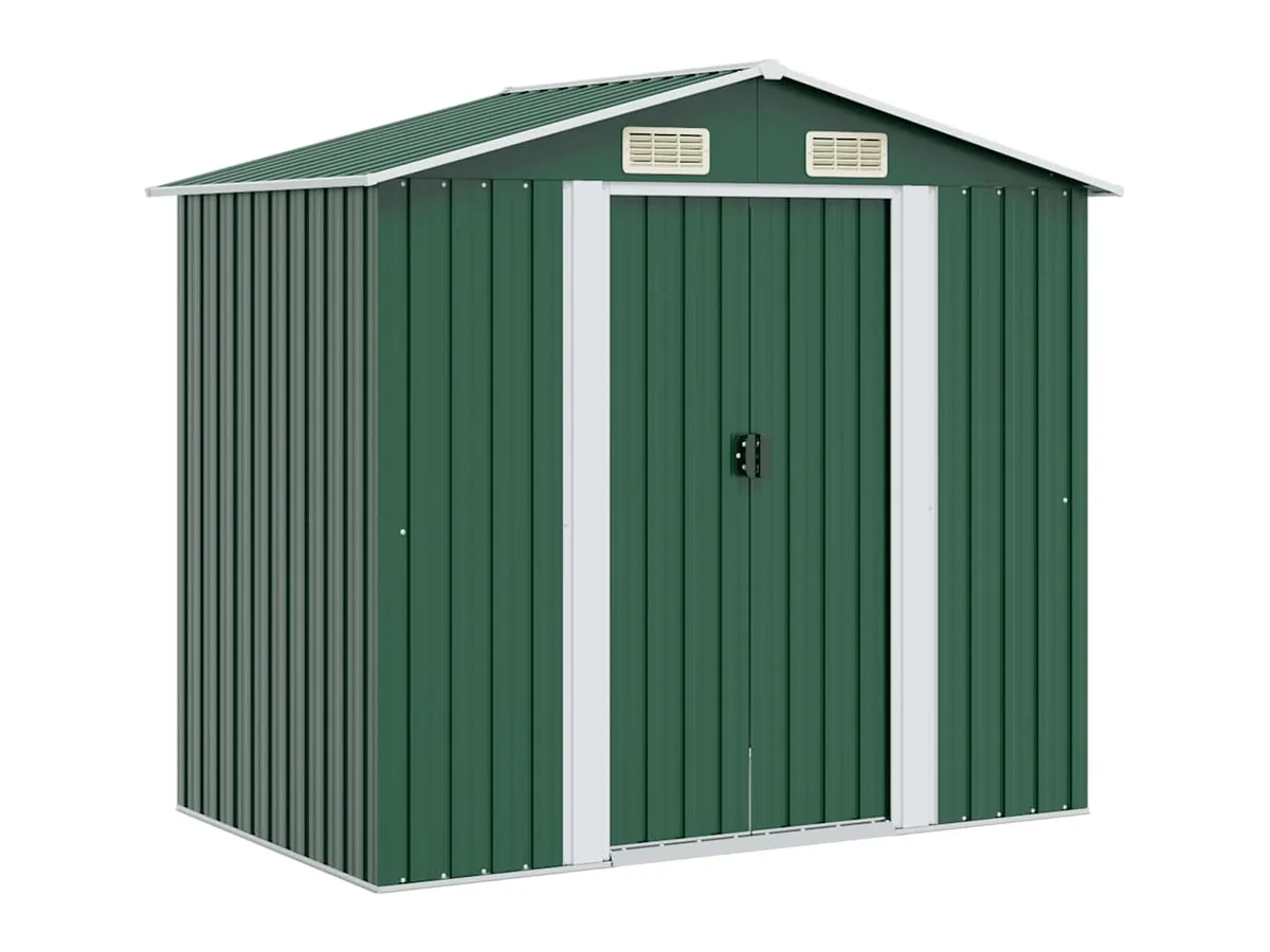 vidaXL Caseta metal 204×132×186 cm