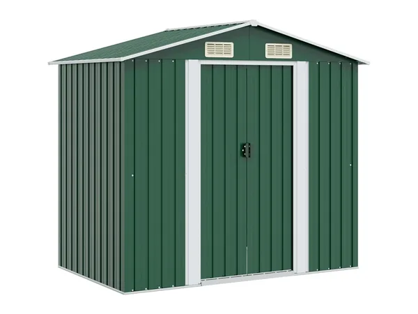 vidaXL Caseta metal 204×132×186 cm