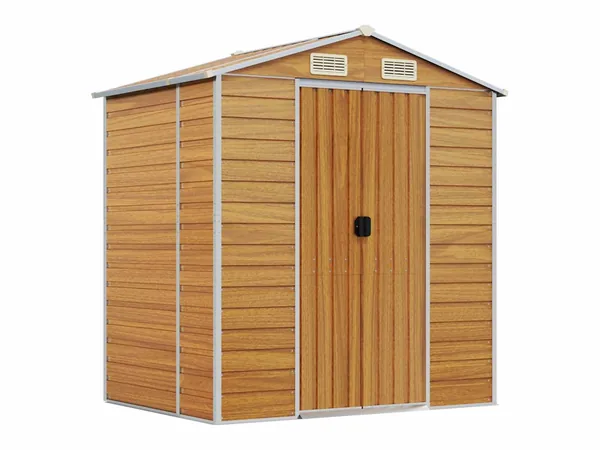 vidaXL Caseta acero galvanizado 191×130×198 cm