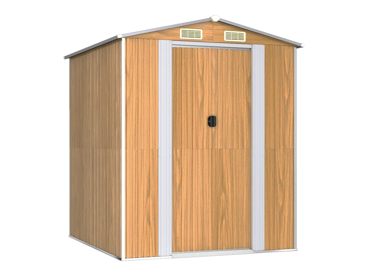 vidaXL Cobertizo acero galvanizado 192×191×223 cm