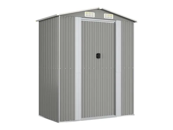 vidaXL Cobertizo acero galvanizado 192×108×223 cm